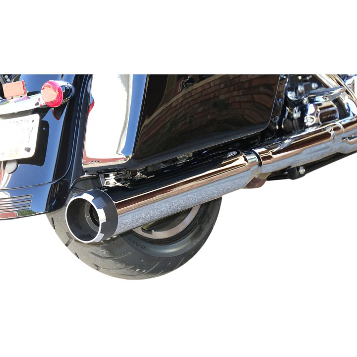 SLIP-ON MK45 4,5 Tommer S&S Cycle Chrome / Chrome Thruster ende – billede 3