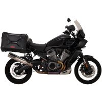 Slip-on udstødningssystem Adventure Hi-output 450 Sort Rustfrit Stål VANCE HINES