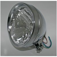 smart 6 1/2 Cruiser chrome headlight with shade HIGHSIDER