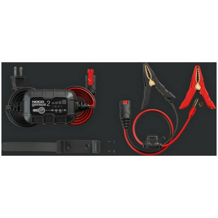 Smart Batterioplader Genius2 Med Klemmer Og Integrerede Øjer 6/12v 2a NOCO – billede 5
