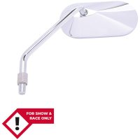 smart Handlebar Mirror Agila Chrome Oval, Left, Not E-approved (1pc) HIGHSIDER