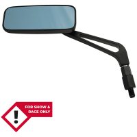 smart Handlebar mirror, rectangular, aluminum, black HIGHSIDER