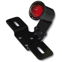 smart LED taillight OLD SCHOOL TYP3, black, red glass, with number plate holder HIGHSIDER