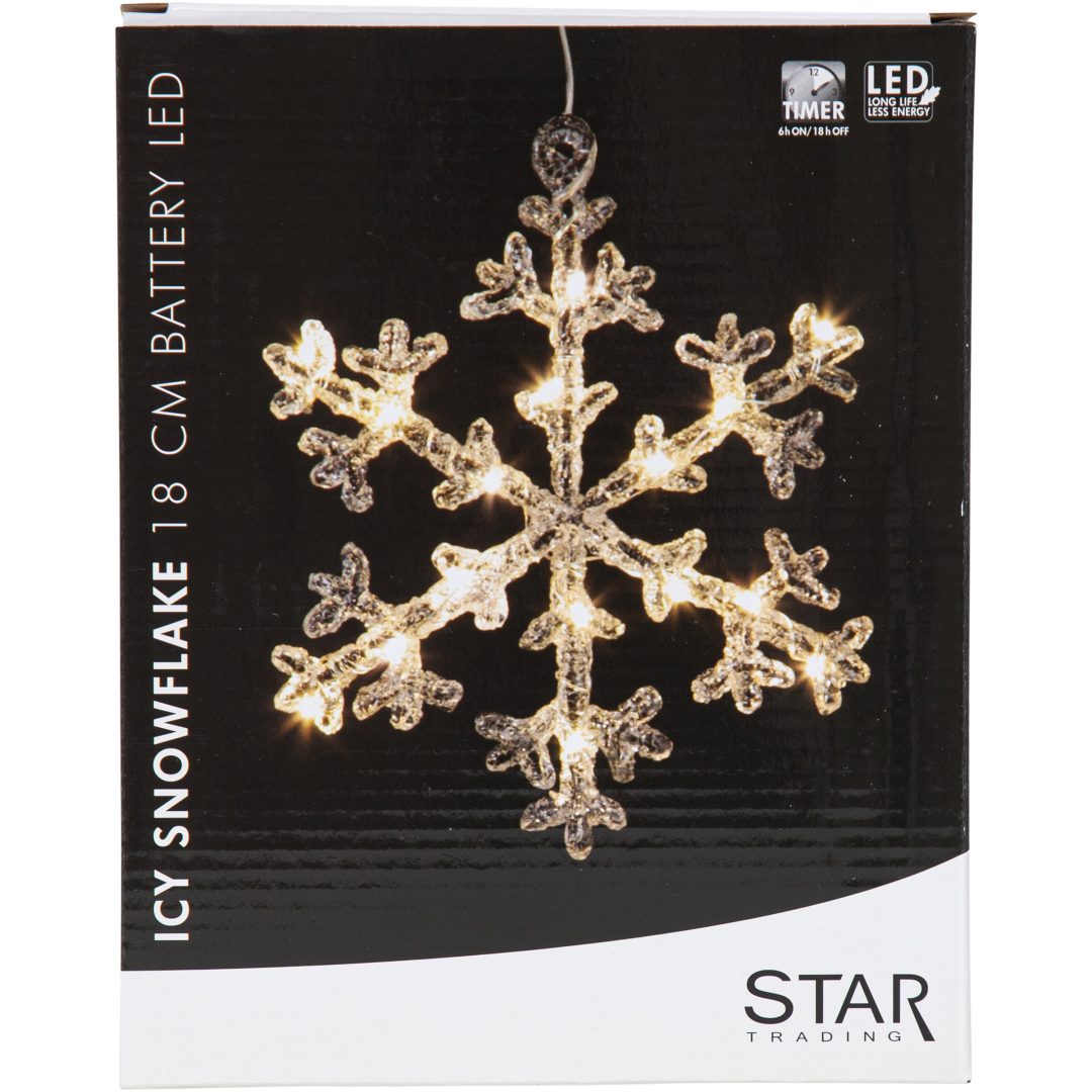 Snefnug Icy Transparent Star Trading – billede 6