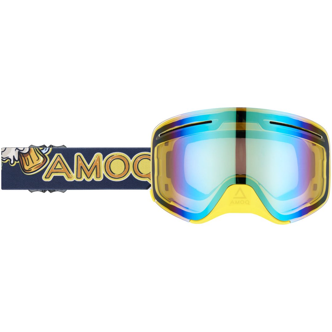 Snescooterbriller Vision Vent+ Magnetic Beer Guld AMOQ