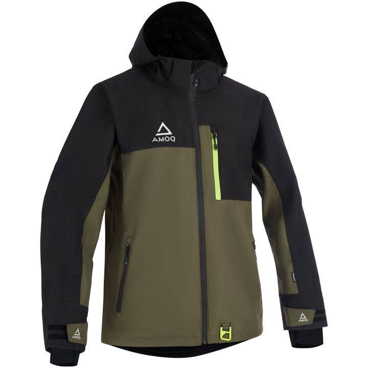 Snescooterjakke Dynamic Foret Sort Militærgrøn Hivis AMOQ 2XL – billede 4