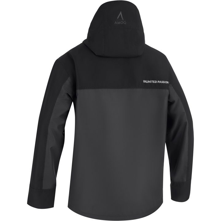 Snescooterjakke Dynamic Foret Tekstil Sort Grå Orange AMOQ XS – billede 4