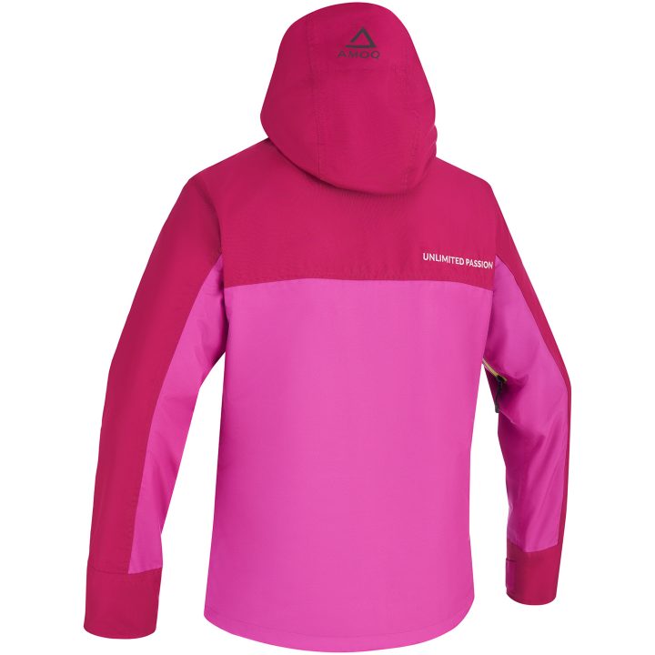Snescooterjakke Dynamic Tekstil Fuchsia Rosa Hivis AMOQ s – billede 3