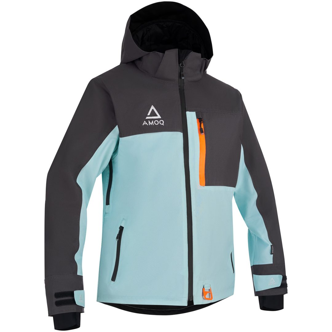 Snescooterjakke Dynamic Tekstil Grå Mint Orange AMOQ XS