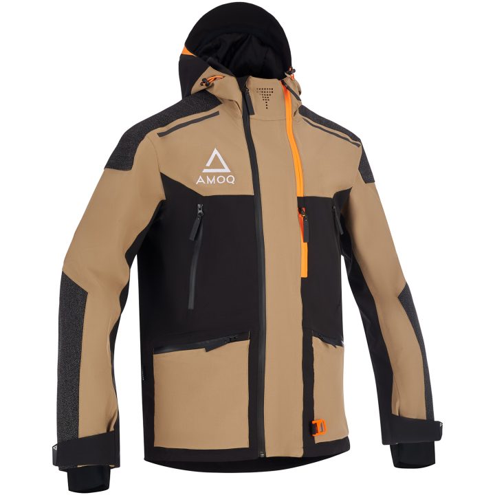 Snescooterjakke Flex Light Tekstil Beige Sort AMOQ XS – billede 7