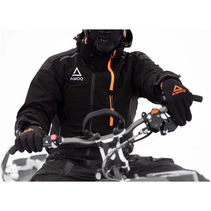 Snescooterjakke Flex Light Tekstil Sort AMOQ XS – billede 3