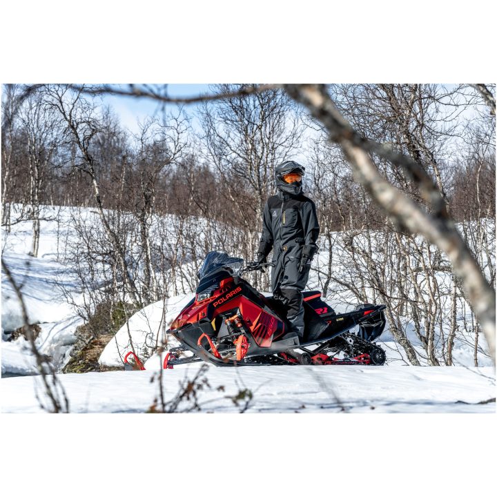 Snescooteroverall Rocket V3 Mørkegrå Sort Gul AMOQ XS – billede 9