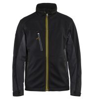 Softshell jakke 49502516 Sort / Hivisgul BLÅKLÄDER