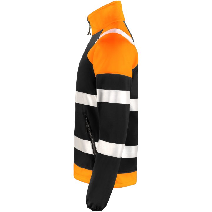 Softshell Jakke Varsel 5125 Technical Sort/Orange Jobman Large – billede 3