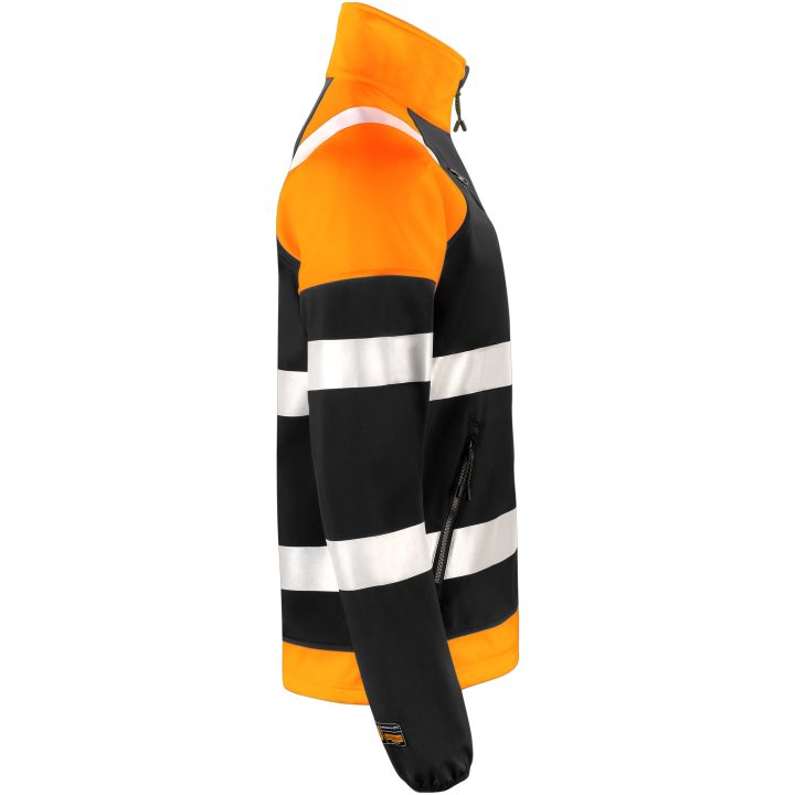 Softshell Jakke Varsel 5125 Technical Sort/Orange Jobman Large – billede 4