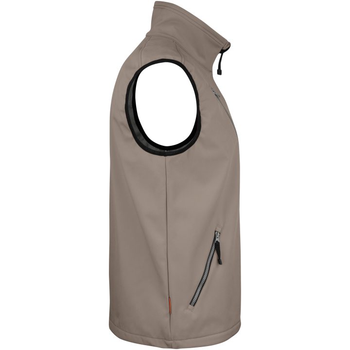 Softshell Light Vest 7502 Practical Khaki Jobman XXXL – billede 4