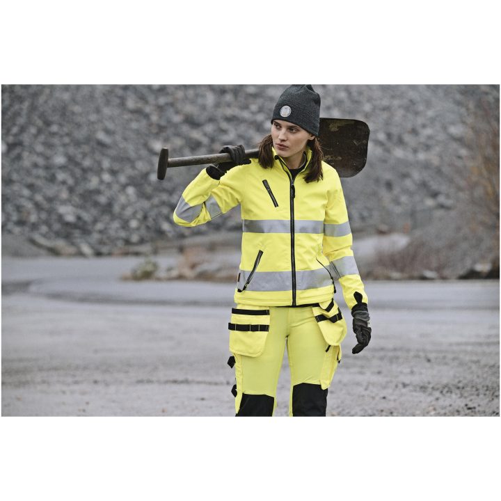 Softshelljacka Dam 1210 Gul Jobman – billede 4