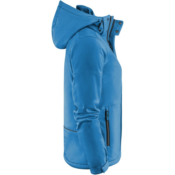 Softshelljacka Dam Overlanding Havsblå Printer Essentials 3XL – billede 4