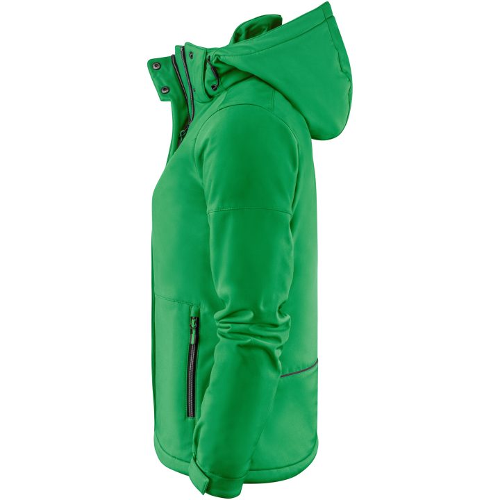 Softshelljacka Dam Overlanding Klargrön Printer Essentials XS – billede 7