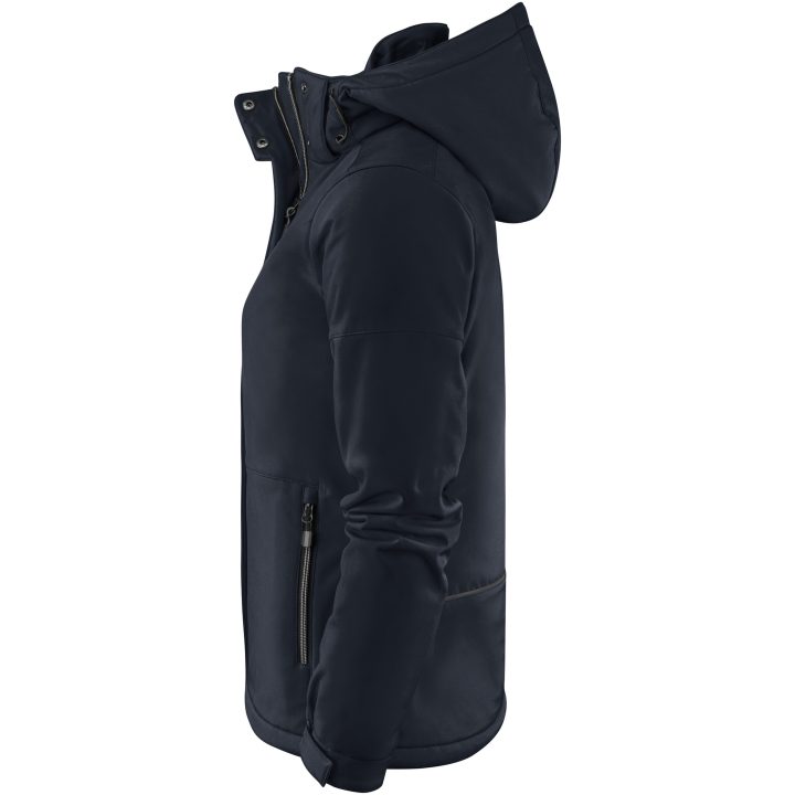 Softshelljacka Dam Overlanding Mörk marinblå Printer Essentials XS – billede 2
