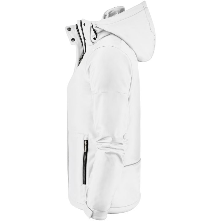 Softshelljacka Dam Overlanding Vit Printer Essentials XS – billede 3