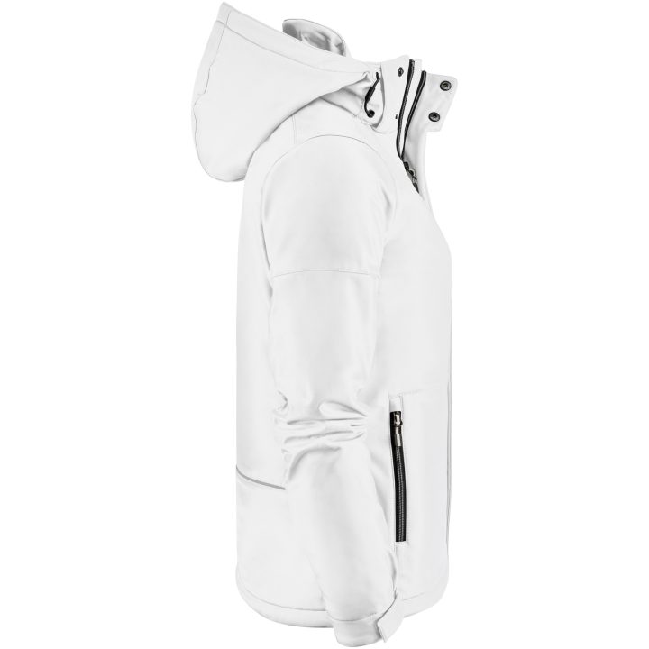 Softshelljacka Dam Overlanding Vit Printer Essentials XS – billede 4