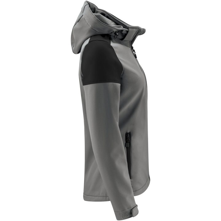 Softshelljacka Dam Prime Antracit/svart Printer PRIME 3XL – billede 4