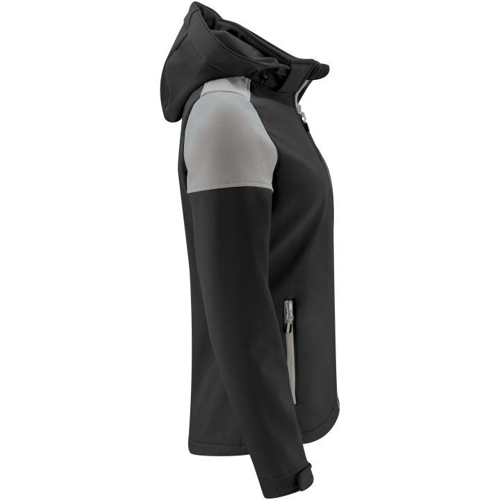 Softshelljacka Dam Prime Svart/antracit Printer PRIME 3XL – billede 4