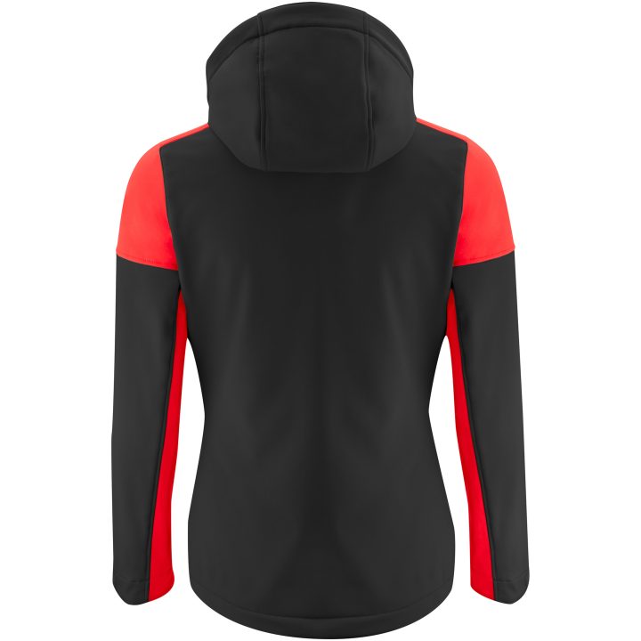 Softshelljacka Dam Prime Svart/röd Printer PRIME 3XL – billede 2