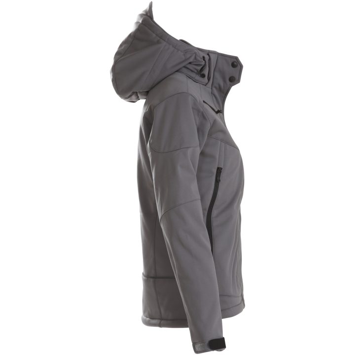 Softshelljacka Dam Skeleton Stålgrå Printer Essentials 3XL – billede 3