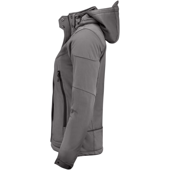 Softshelljacka Dam Skeleton Stålgrå Printer Essentials 3XL – billede 4