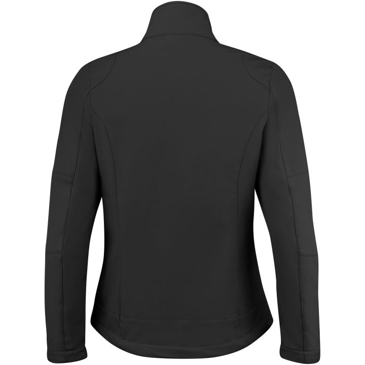 Softshelljacka Dam Trial Svart Printer Essentials XS – billede 4