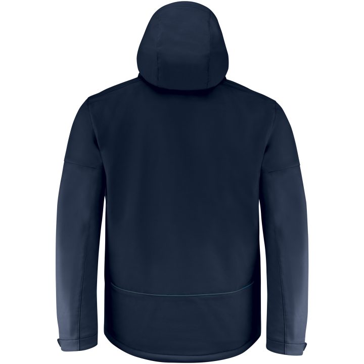 Softshelljacka Overlanding Marinblå Printer Essentials s – billede 2