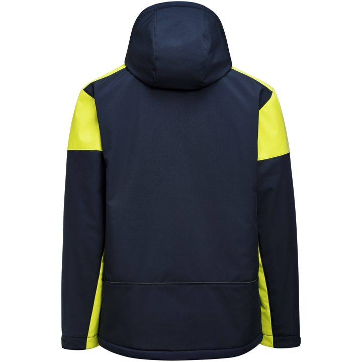Softshelljacka Padded Marinblå/neongul Printer PRIME s – billede 2