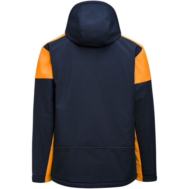 Softshelljacka Padded Marinblå/neonorange Printer PRIME s – billede 2