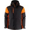 Softshelljacka Padded Svart/orange Printer PRIME s – miniature 5