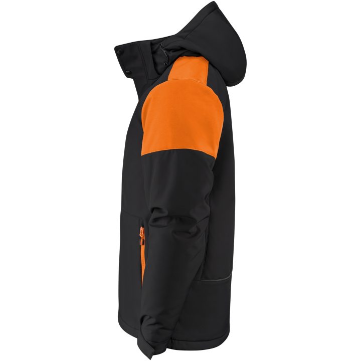 Softshelljacka Padded Svart/orange Printer PRIME s – billede 6