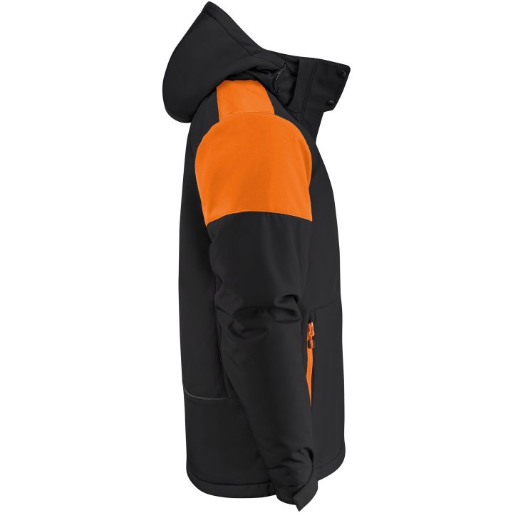 Softshelljacka Padded Svart/orange Printer PRIME s – billede 8