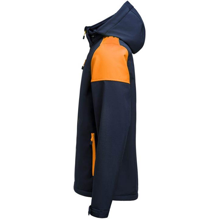Softshelljacka Prime Marinblå/neonorange Printer PRIME s – billede 3
