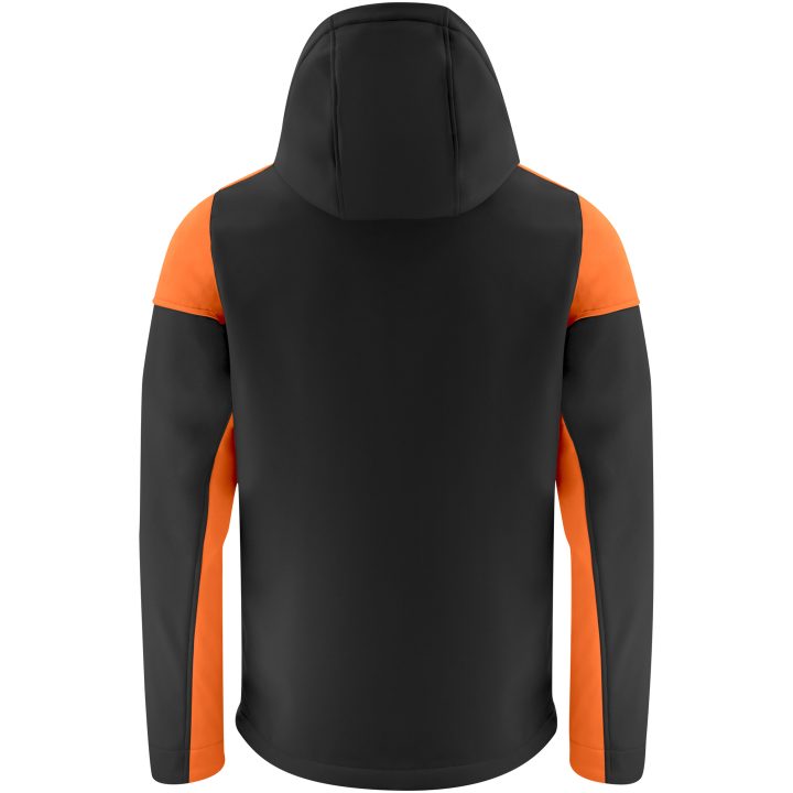 Softshelljacka Prime Svart/orange Printer PRIME s – billede 2