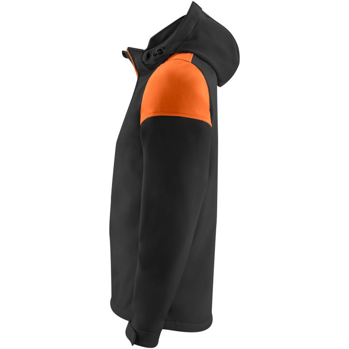 Softshelljacka Prime Svart/orange Printer PRIME s – billede 3