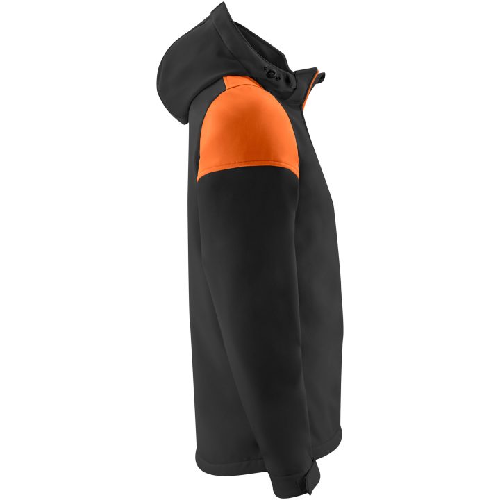 Softshelljacka Prime Svart/orange Printer PRIME s – billede 4