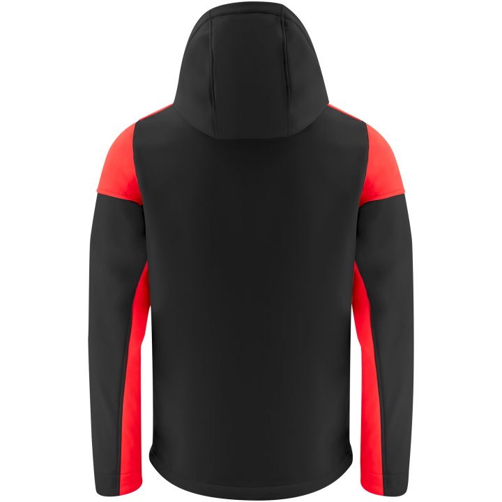 Softshelljacka Prime Svart/röd Printer PRIME s – billede 7