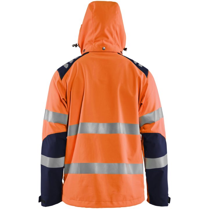 Softshelljakke 44912513 Hivisorange / Marine BLÅKLÄDER JAKKE 44912513 ORANGE/MARINE XS – billede 2