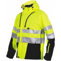 Softshelljakke, Hi-Vis, Klasse 3, Gul/sort, L MALMBERGS