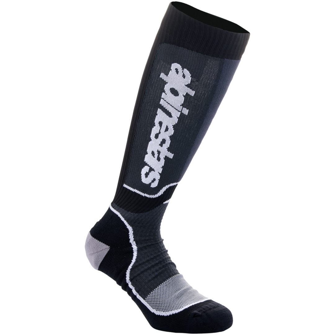 Sokker MX Plus Sort Hvid ALPINESTARS M/L