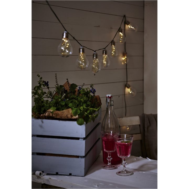 Solcelle-lyskæde Glow Transparent Star Trading – billede 11