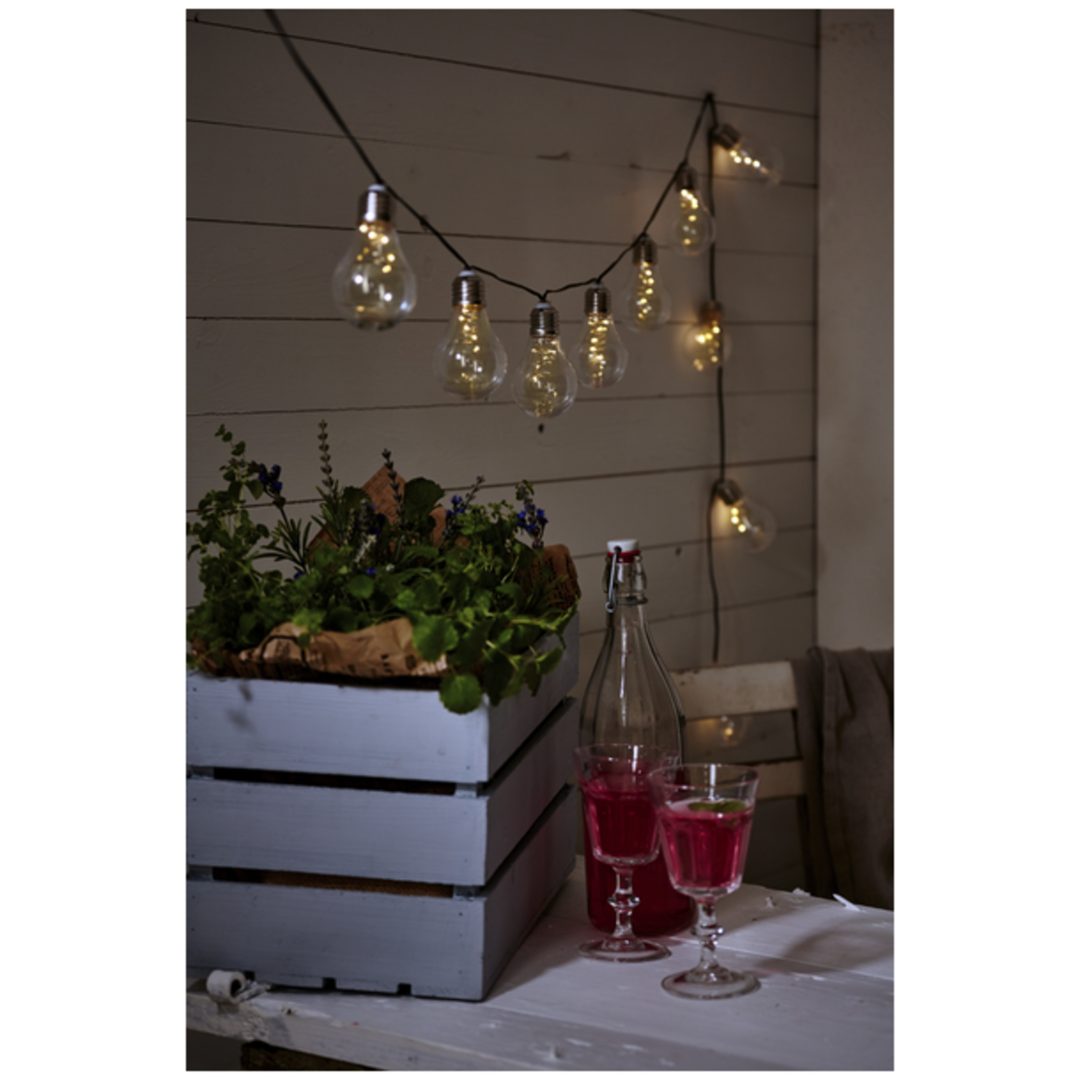 Solcelle-lyskæde Glow Transparent Star Trading – billede 10