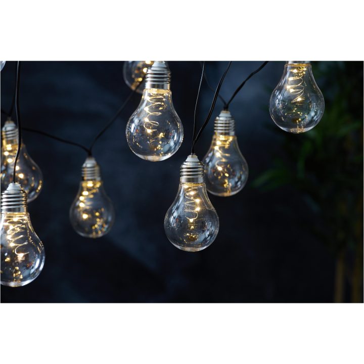 Solcelle-lyskæde Glow Transparent Star Trading – billede 7