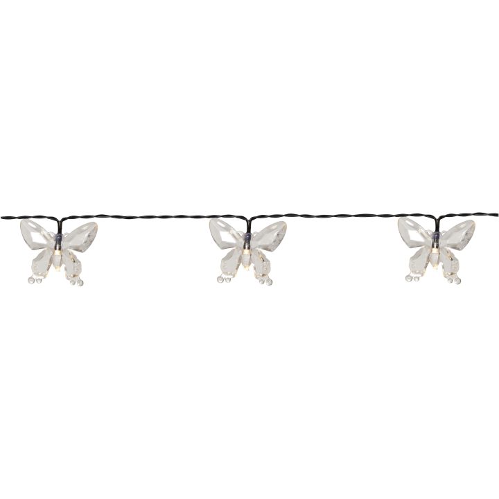 Solcelle-lyskæde Papillon Transparent Star Trading – billede 2